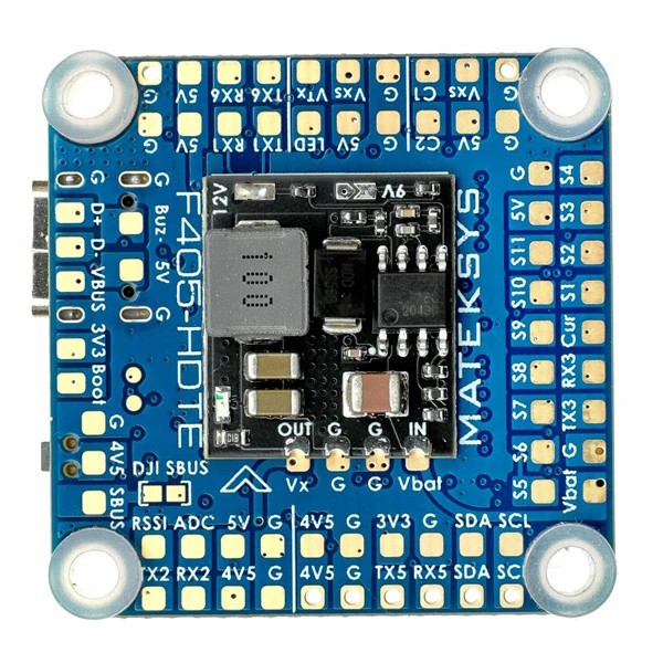 Wholesale Mateksys MATEK F405-HDTE 9~16V BEC OSD Blackbox F4 Flight Controller 3-12S INAV RC Airplane Fixed-Wing Drones